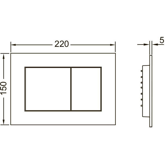 Инсталляция для подвесного унитаза TECEbase 2.0 9400414 (кнопка черная матовая) - фото 7