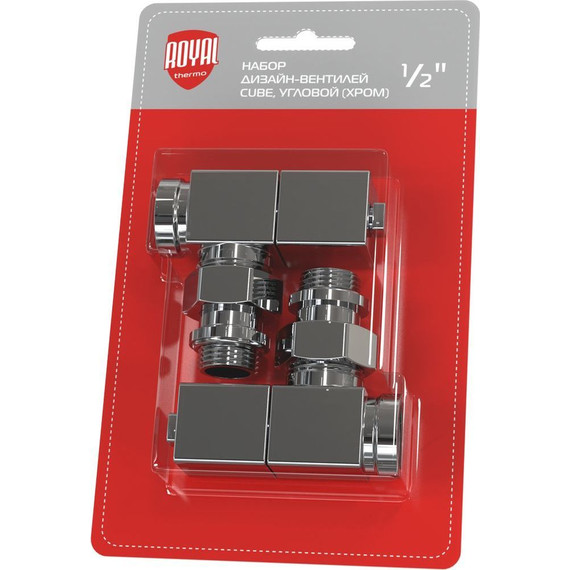 Вентиль для радиатора угловой Royal Thermo Cube 1/2 RTE 56.002 - фото 2