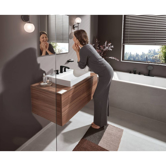 Смеситель для ванны Hansgrohe Vivenis 75444670, черный матовый - фото 2