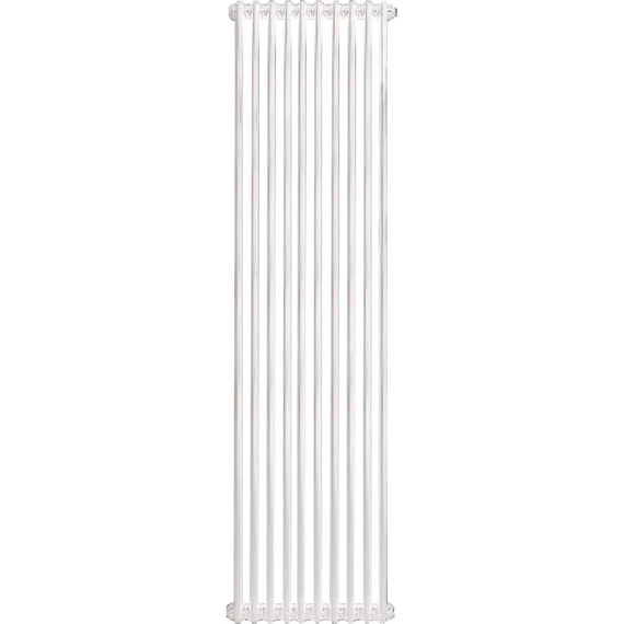 Вертикальный радиатор Zehnder Charleston 2180 490х1790 мм (10 секций) боковое подключение, белый - фото 