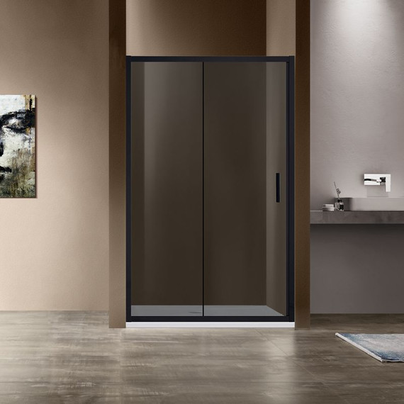 Душевая дверь Vincea Garda 120 см VDS-1G120CGB, черный/тонированное - фото 