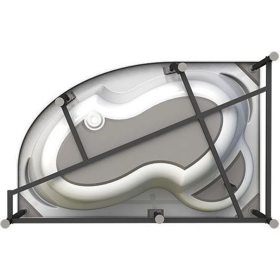 Ванна акриловая Радомир Ирма 1 169x110 см R (в комплекте каркас) - фото 8