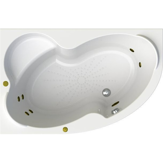 Ванна гидромассажная Радомир Ирма 160x105 см L (Гидромассаж "Стандарт" Bronze) - фото 