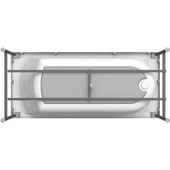 Ванна акриловая Радомир Николь 180x80 см (в комплекте каркас), Размер - мм: 1800х800 - фото 8