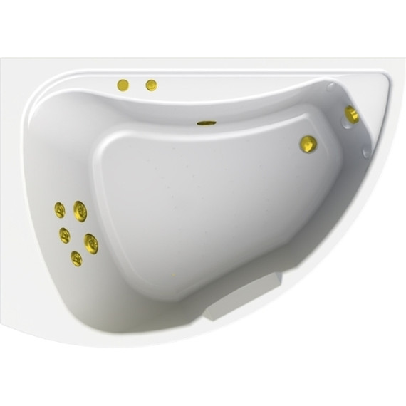 Ванна гидромассажная Радомир Альбена 168x120 см L (Гидромассаж "Стандарт" Gold) - фото 