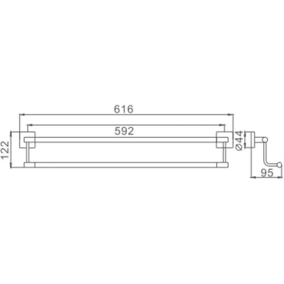 Полотенцедержатель Haiba HB8609 - фото 3