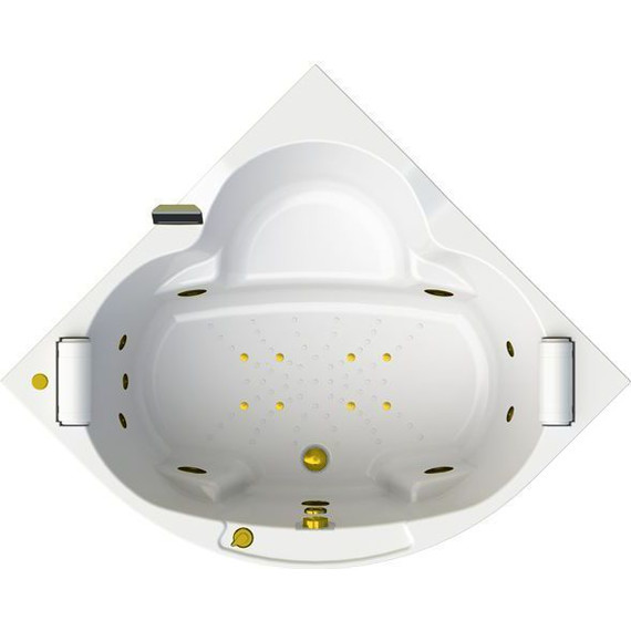 Ванна гидромассажная Радомир Сорренто 130x130 см (Гидромассаж "Фитнес" Gold) - фото 