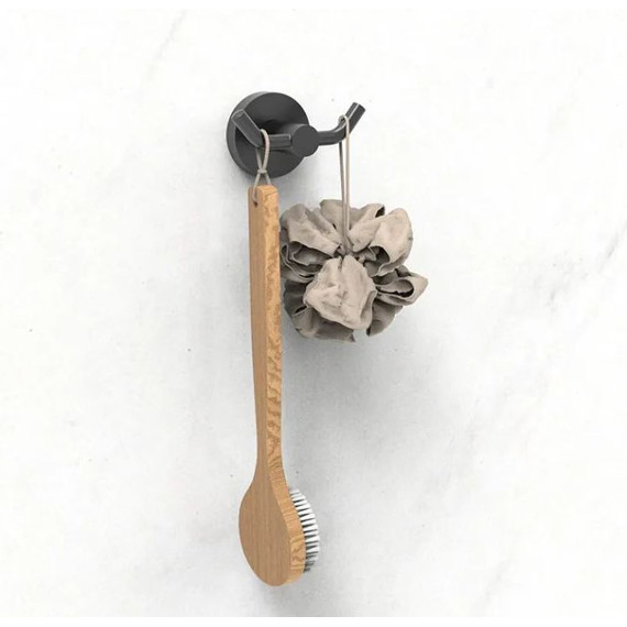 Двойной крючок Haiba HB8705-2, цвет чёрный матовый - фото 3