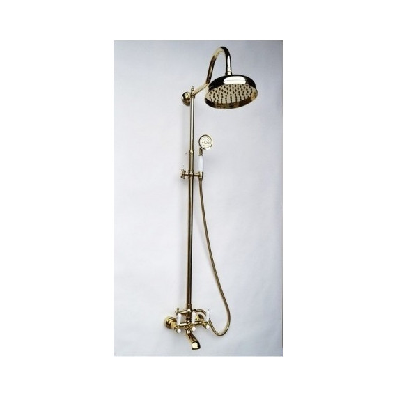 Душевая стойка Magliezza Bianco 1102-do (верхний душ 200 мм), золото - фото 2