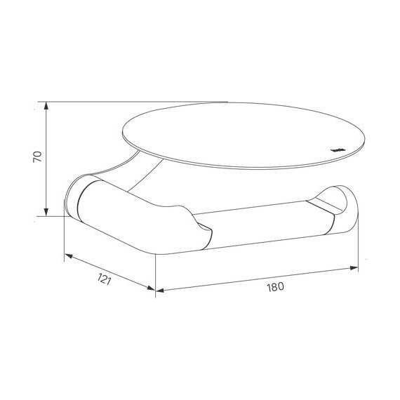 Держатель для туалетной бумаги Iddis Noa NOABL00i43, цвет чёрный матовый - фото 4