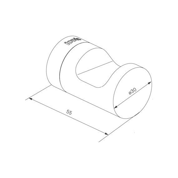 Крючок Iddis Noa NOABL10i41, цвет чёрный матовый - фото 3