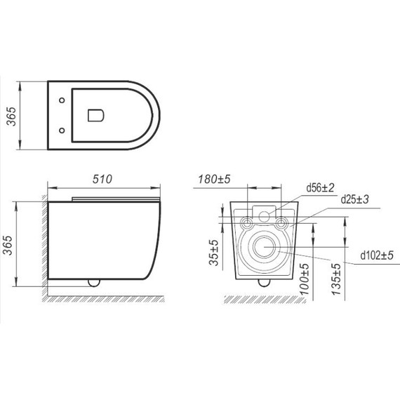 Унитаз подвесной безободковый Art&Max Elegant AM9316CHR - фото 11