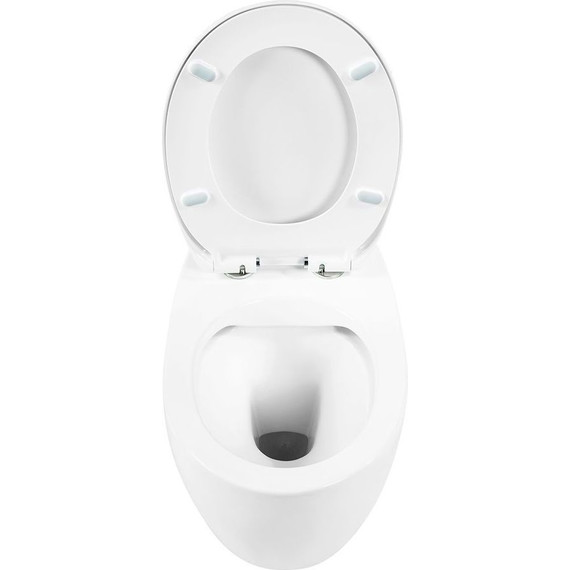 Унитаз подвесной безободковый Art&Max Imola AM217CHR - фото 4