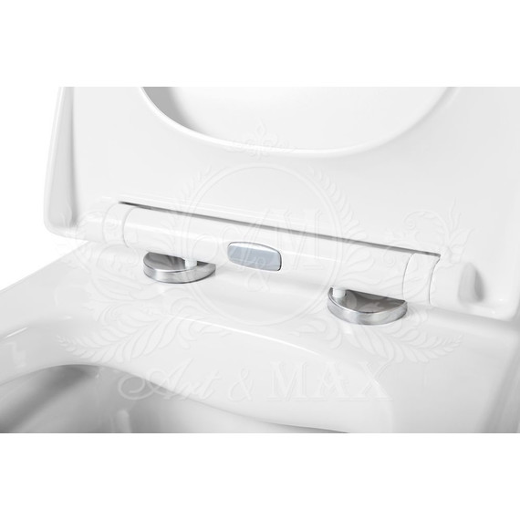 Унитаз подвесной безободковый Art&Max Techno AM9310CHR - фото 7