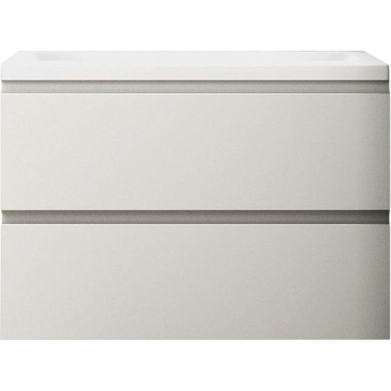 Тумба подвесная с раковиной Art&Max AM-Bianchi-750-2C-SO-BM 75 см, белый матовый, Цвет фасада: белый матовый - фото 2