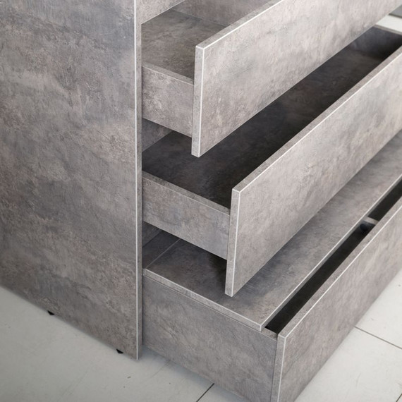 Тумба напольная с раковиной Art&Max Family-1000-3C-PIA-CV 100 см, цемент - фото 4