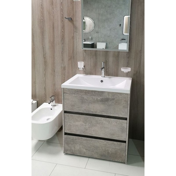 Тумба напольная с раковиной Art&Max Family-580-3C-PIA-CV 58 см, цемент - фото 3