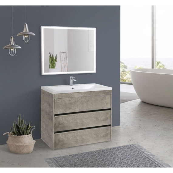 Тумба напольная с раковиной Art&Max Family-580-3C-PIA-CV 58 см, цемент - фото 6