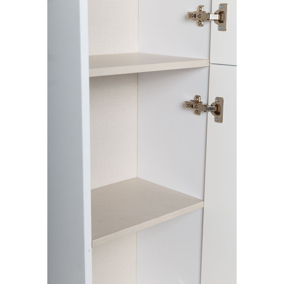 Пенал подвесной Art&Max AM-Platino-1500-2A-SO-BM 40 см, белый матовый - фото 4