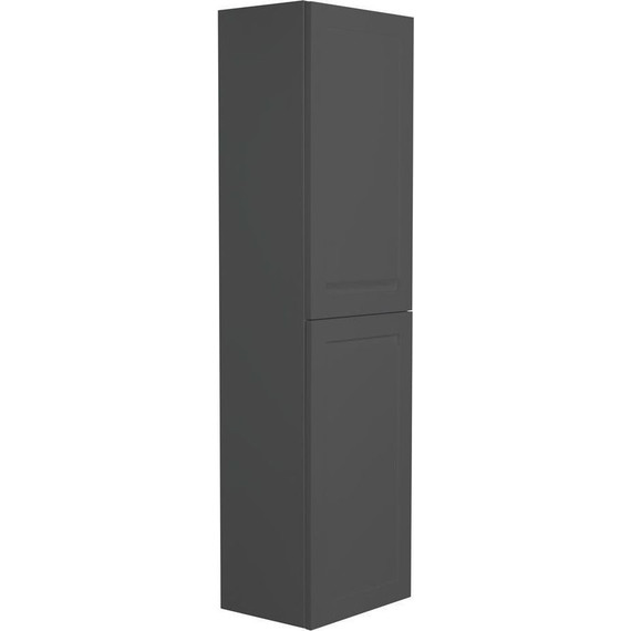 Пенал подвесной Art&Max AM-Platino-1500-2A-SO-GM 40 см, серый матовый - фото 