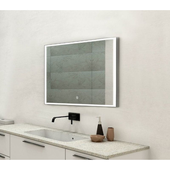 Зеркало Art&Max Arezzo Led 100 см AM-Are-1000-800-DS-FC, хром - фото 2