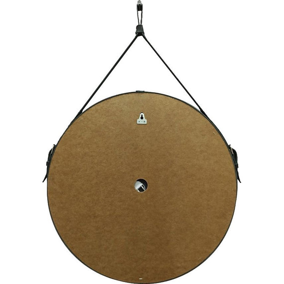 Зеркало Art&Max Milan Led 80 см AM-Mil-800-DS-F-Nero, черный ремень - фото 6