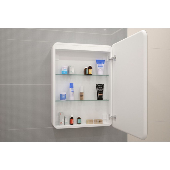 Зеркало-шкаф Art&Max Platino Led 60 см AM-Pla-600-800-1D-R-DS-F - фото 6