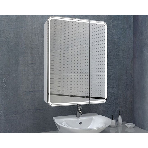 Зеркало-шкаф Art&Max Verona Led 80 см AM-Ver-800-800-2D-L-DS-F - фото 2