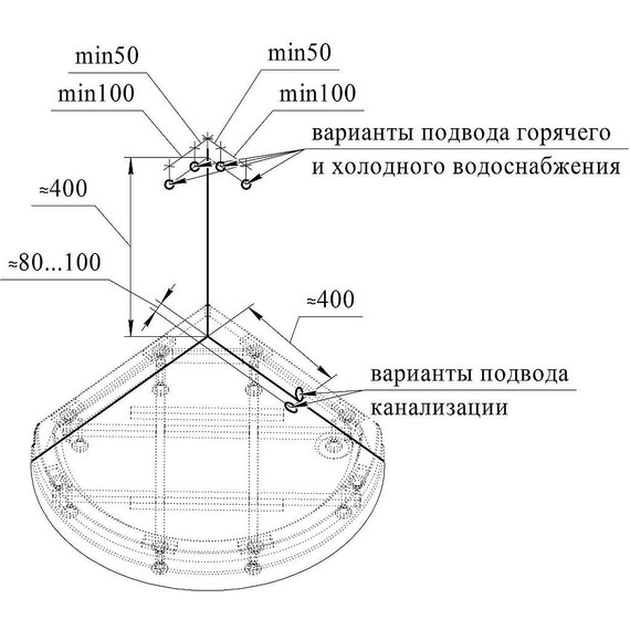 Душевая кабина Радомир Стронг 110x110 см, белый/прозрачное - фото 3