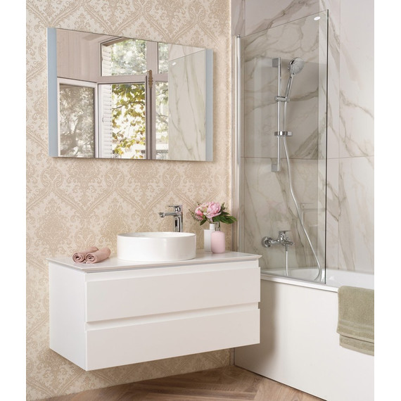 Тумба подвесная со столешницей Jacob Delafon Madeleine 103 см EB2084-J51, белый матовый - фото 5