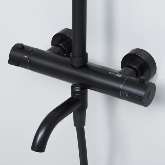 Душевая стойка с термостатом WasserKraft Thermo A28801, черный - фото 11