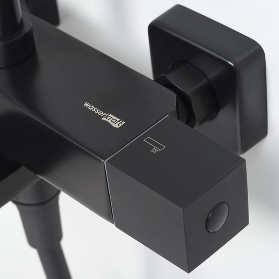 Душевая стойка с термостатом WasserKraft Thermo A29901, черный - фото 9