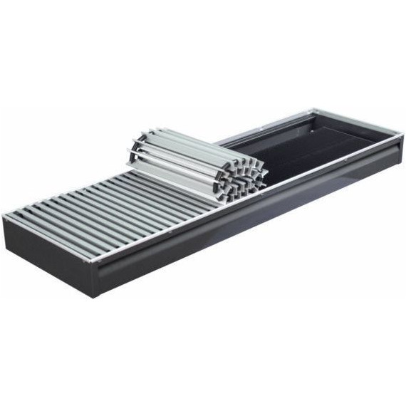 Внутрипольный конвектор KZTO Бриз нерж 2200х200х100 мм - фото 7