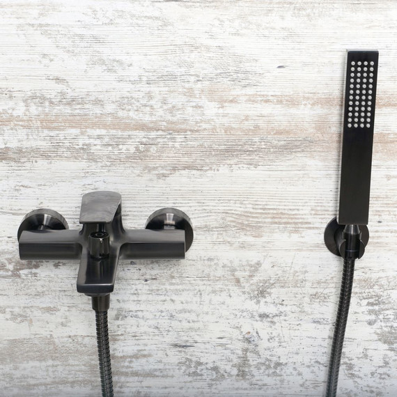 Смеситель для ванны WasserKraft Wiese 8401, оружейная сталь - фото 5