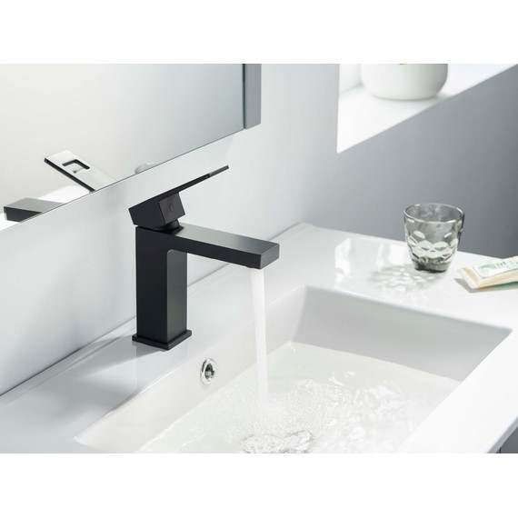 Смеситель для раковины Timo Briana 7161/03F, черный матовый - фото 2