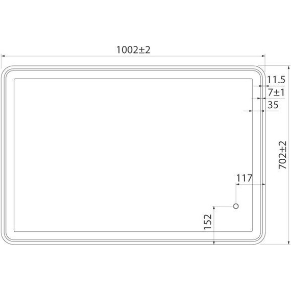 Зеркало Iddis Cloud Led 100 см CLO1000i98, черный матовый - фото 8
