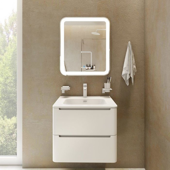 Зеркало Iddis Edifice Led 60 см ЗЛП108, белый - фото 5