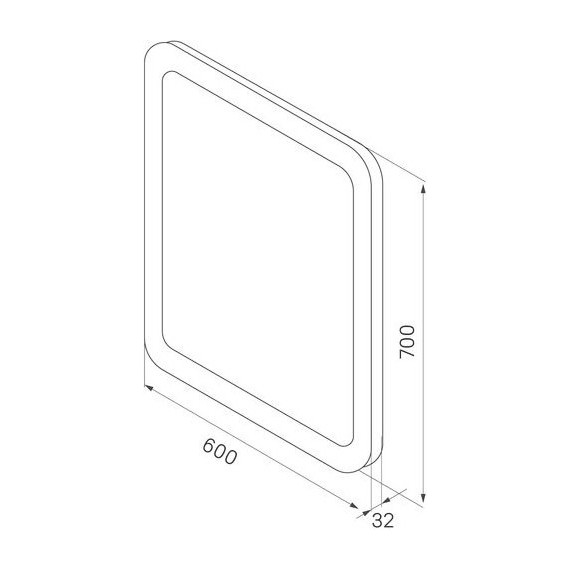 Зеркало Iddis Edifice Led 60 см ЗЛП108, белый - фото 7