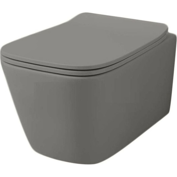 Унитаз подвесной ArtCeram A16 ASV003 15 00, grigio oliva, Цвет производителя: серый - фото 2