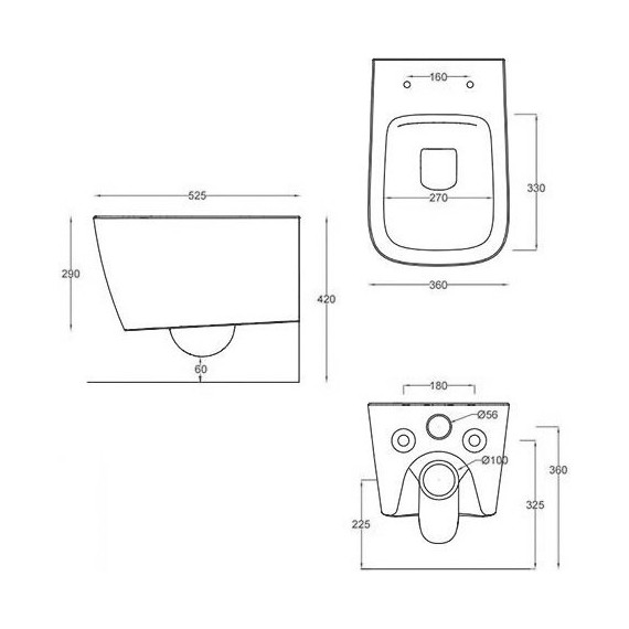 Унитаз подвесной ArtCeram A16 ASV003 40 00, brown tortora - фото 3