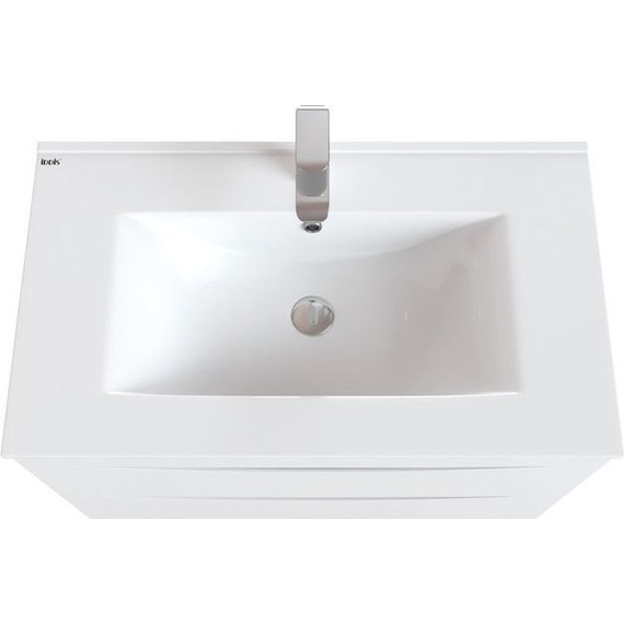 Тумба напольная с раковиной Iddis Cloud 80 см CLO80WFi95K, белый - фото 4