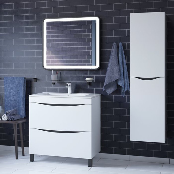 Тумба напольная с раковиной Iddis Cloud 80 см CLO80WFi95K, белый - фото 6