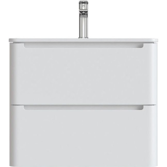 Тумба подвесная с раковиной Iddis Edifice 60 см EDI60W0i95K, белый глянец - фото 10