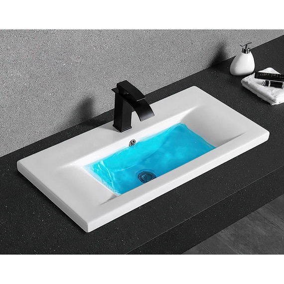 Раковина врезная на столешницу CeramaLux N 100 см 9393-100 - фото 2