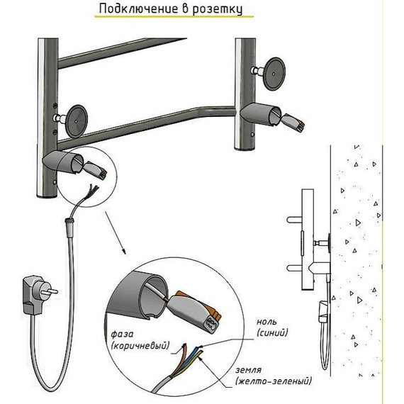 Полотенцесушитель электрический Тругор Пэк 20 с полкой П7 500х800 мм 00-00031527 - фото 8
