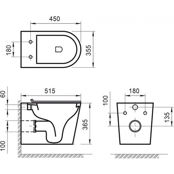 Инсталляция Grohe Rapid SL с подвесным безободковым унитазом BelBagno Flay-R BB053CHR - фото 10