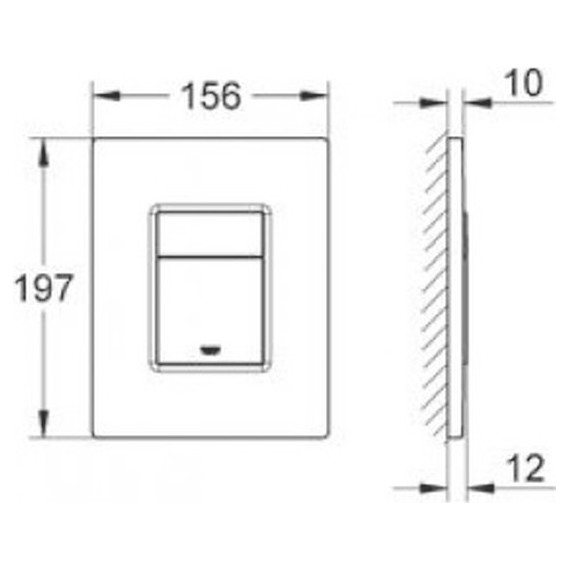 Инсталляция Grohe Rapid SL с подвесным унитазом Roca Meridian New - фото 11
