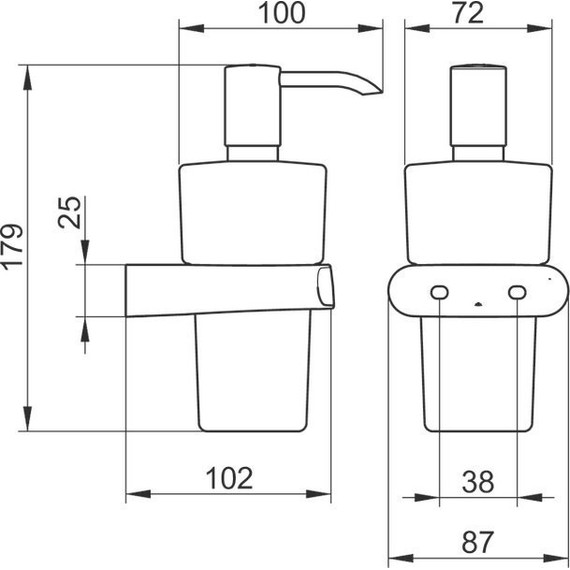 Дозатор для жидкого мыла Keuco Elegance 11654019000 - фото 2