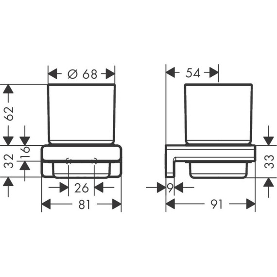 Стакан для зубных щеток Hansgrohe AddStoris 41749990, полированное золото - фото 2