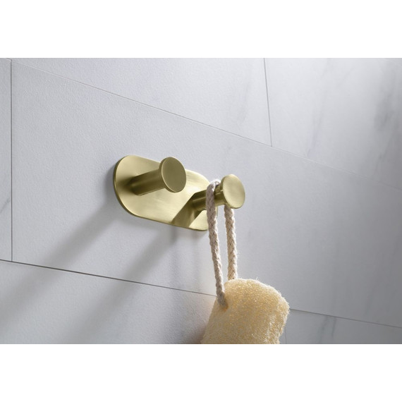 Двойной крючок Timo Saona 13014/17, цвет золото матовое - фото 3